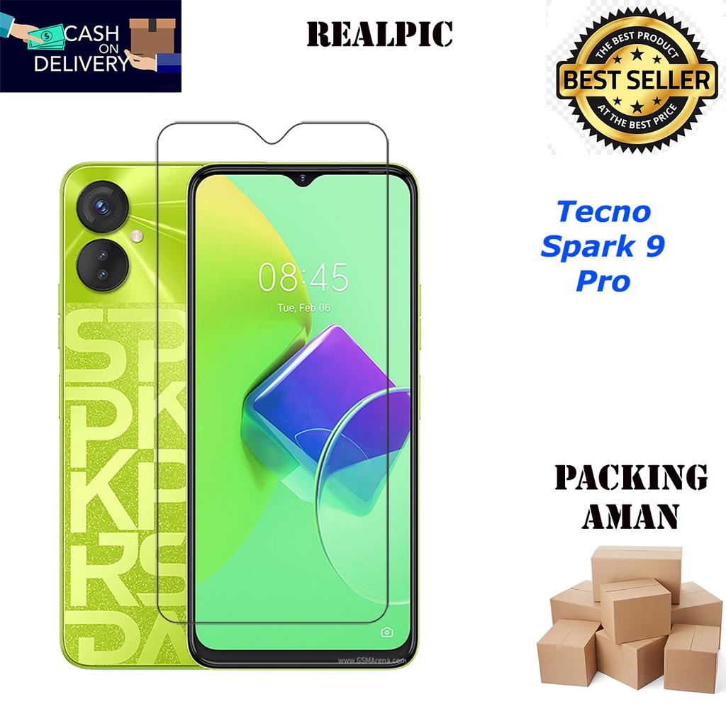 Tempered Glass Tecno Spark 9 Pro Screen Protector Anti Gores