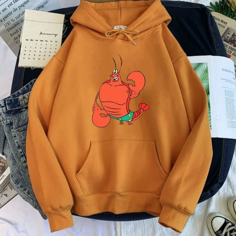 SWEATER HOODIE SPONGEBOB FLEECE