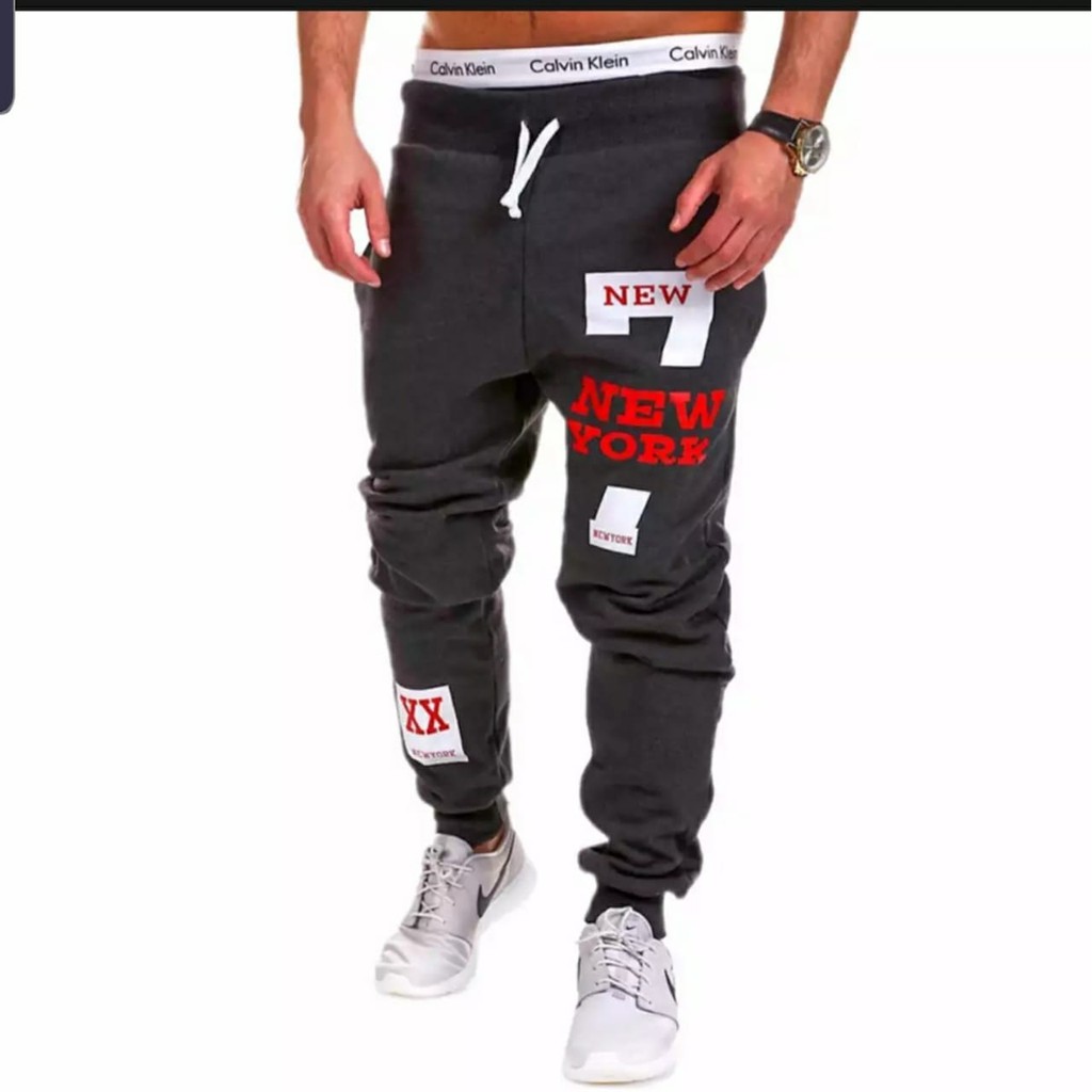 jogger pria / celana panjang santai / jogger new york / size L dan XL