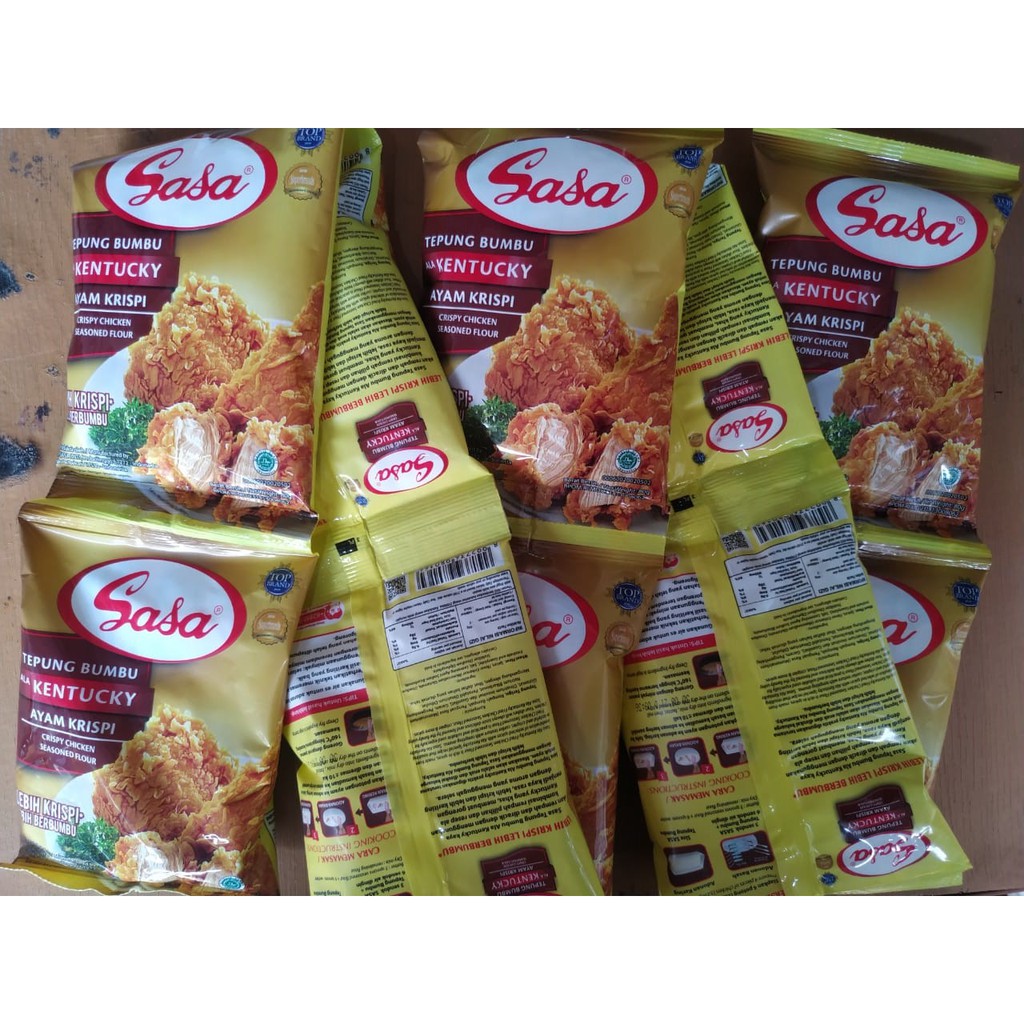 SASA TEPUNG KENTUCKY AYAM KRISPI PER RENCENG ISI 10 X 80 GRAM