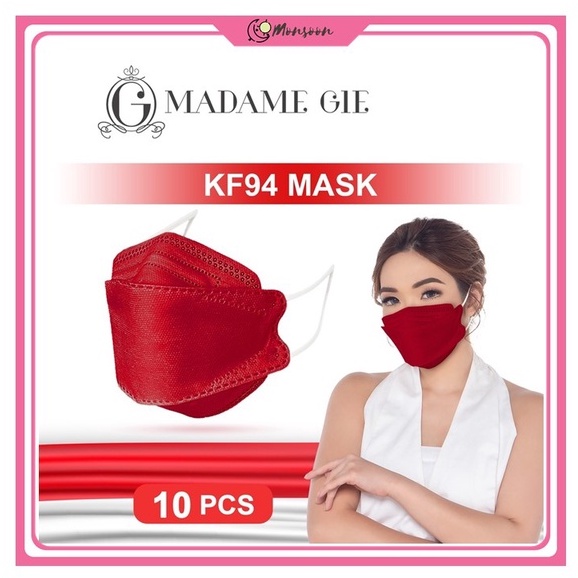 Monsoon - Madame Gie Protect You KF94 Merah Putih - Masker 10 Pcs