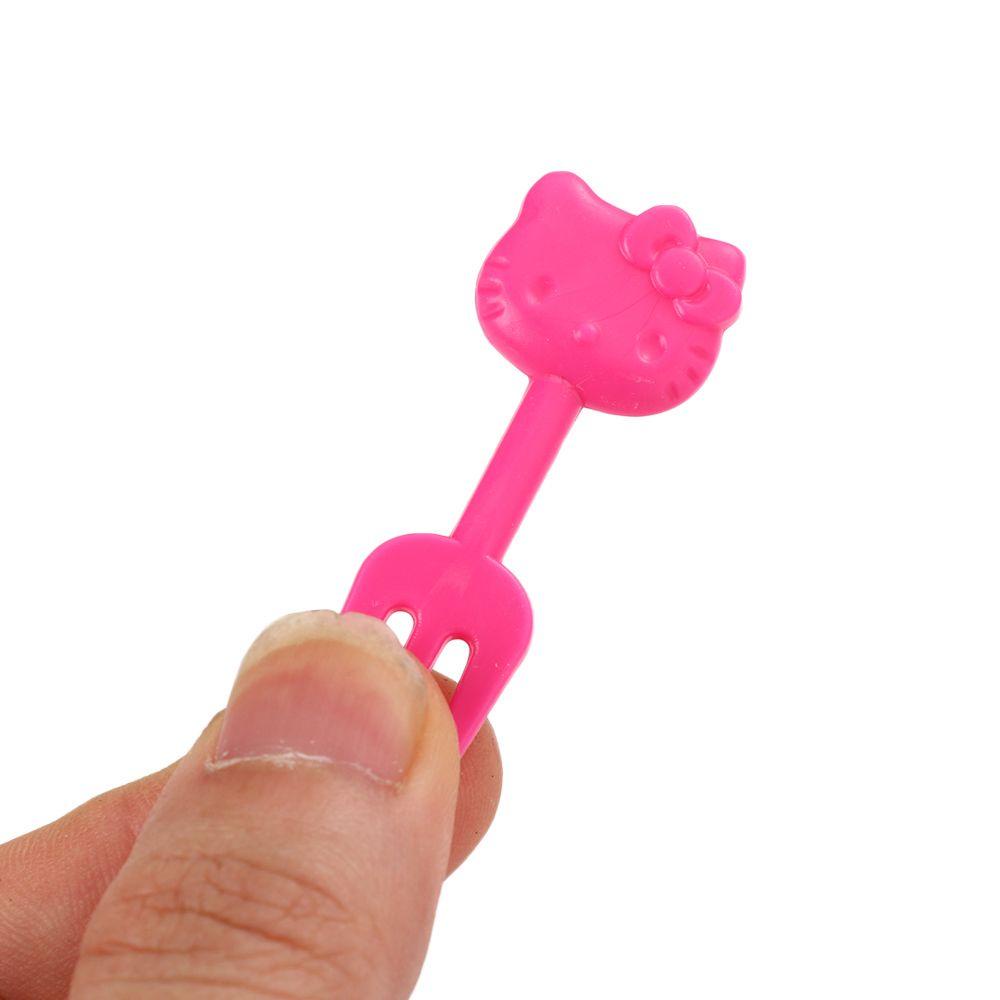 Garpu Buah Nanas Kawaii Peralatan Makan DIY Bento Tools