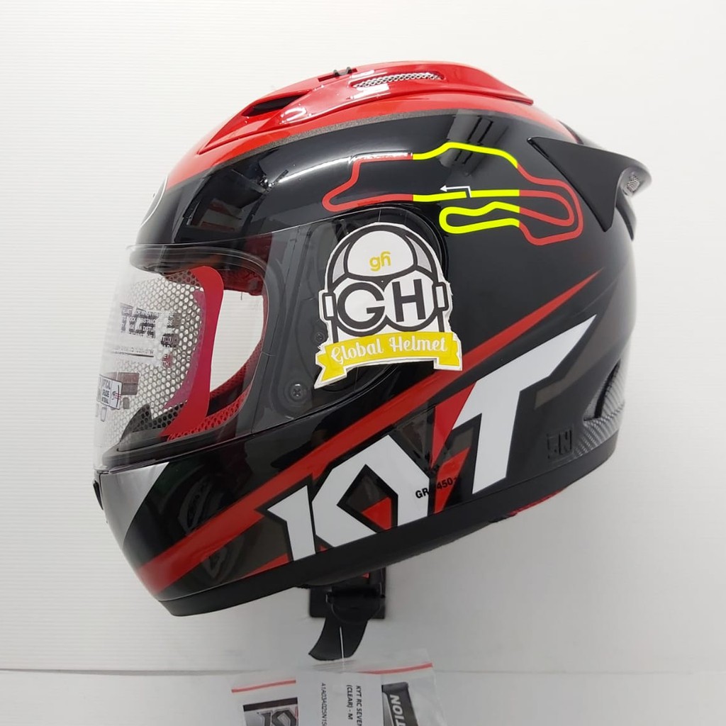 HELM FULL FACE KYT RC7 RC-7 RC SEVEN MOTIF #15 SPAIN BLACK