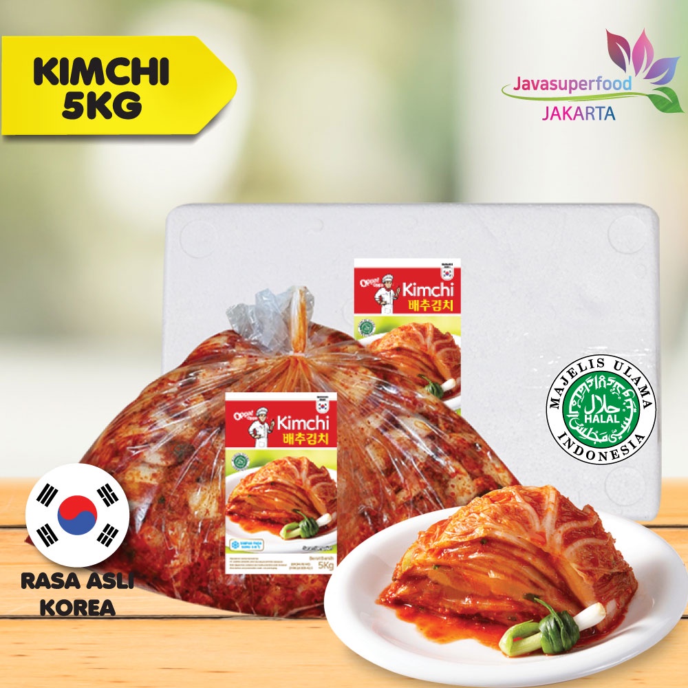 KIMCHI Sawi Fresh / Kimchi Halal / Kimchi Korea 5Kg- Makanan Korea