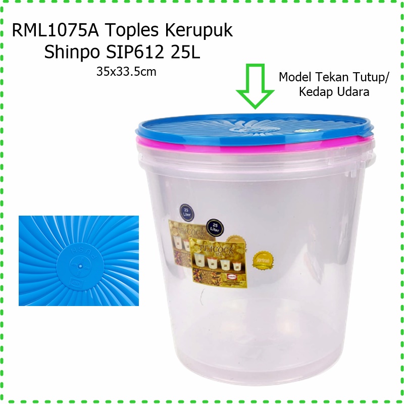 RML1075A Toples Kerupuk Peacook Shinpo SIP612 25L