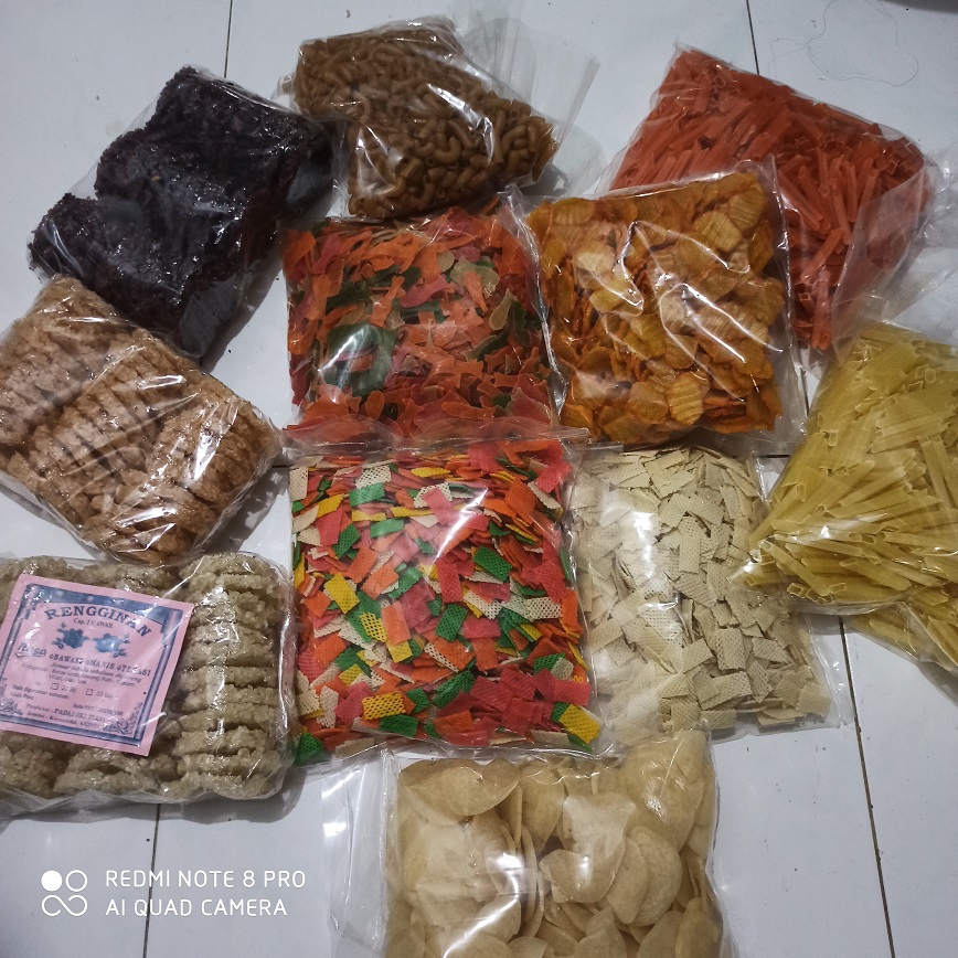 Kerupuk Mentah Kentang Stik Makaroni Udang Rengginang 500 Gram