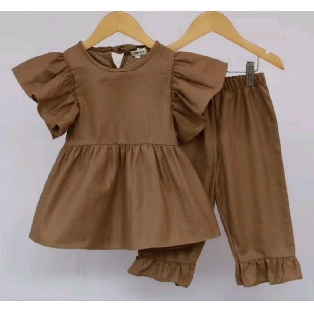 OUTFIT ANAK TERBARU/SETELAN BELLA PILIH WARNA 1-5 TAHUN