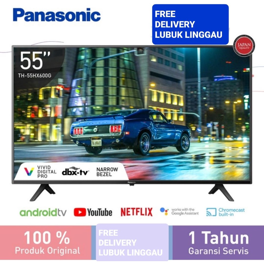 Panasonic android led TV DIGITAL 4K ULTRA HD 55 inch TH-55HX600G / TV Panasonic 55 inch android