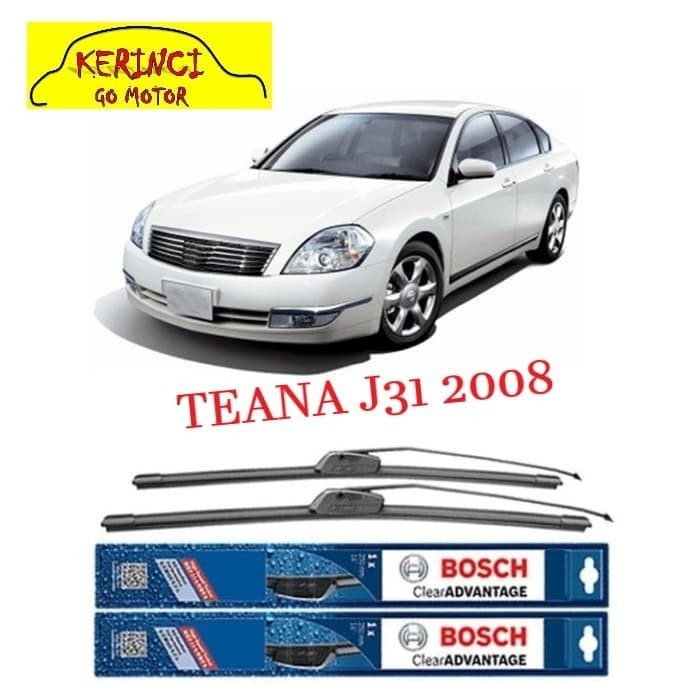 WIPER BOSCH CLEAR ADVANTAGE NISSAN TEANA J31 2008 24&quot; &amp; 19&quot; SEPASANG