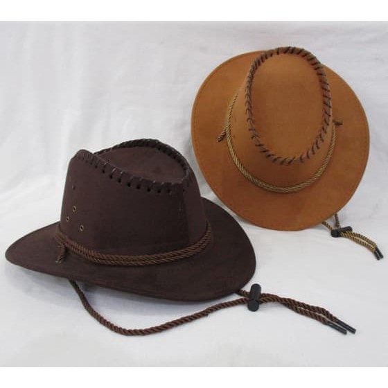 Topi Cowboy Koboy Koboi Amerika Laken TALI Medium/Topi Zorro