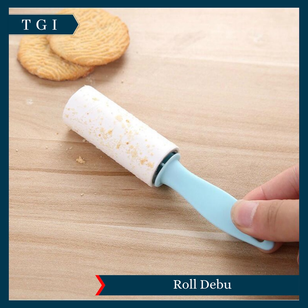 TGI - PENGANGKAT DEBU KOTORAN DARI BAJU SOFA KAIN GORDEN | PENGANGKAT BULU ATAU RAMBUT YANG MENEMPEL | MINI ROLL PEMBERSIH DEBU DAN BULU KUCING BAJU SOFA | STICKY ROLLER