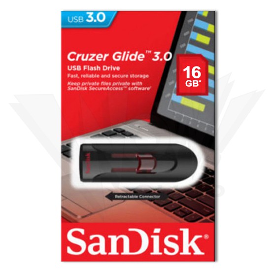 SANDISK FLASHDISK USB 3.0 CRUZER GLIDE CZ600 16GB