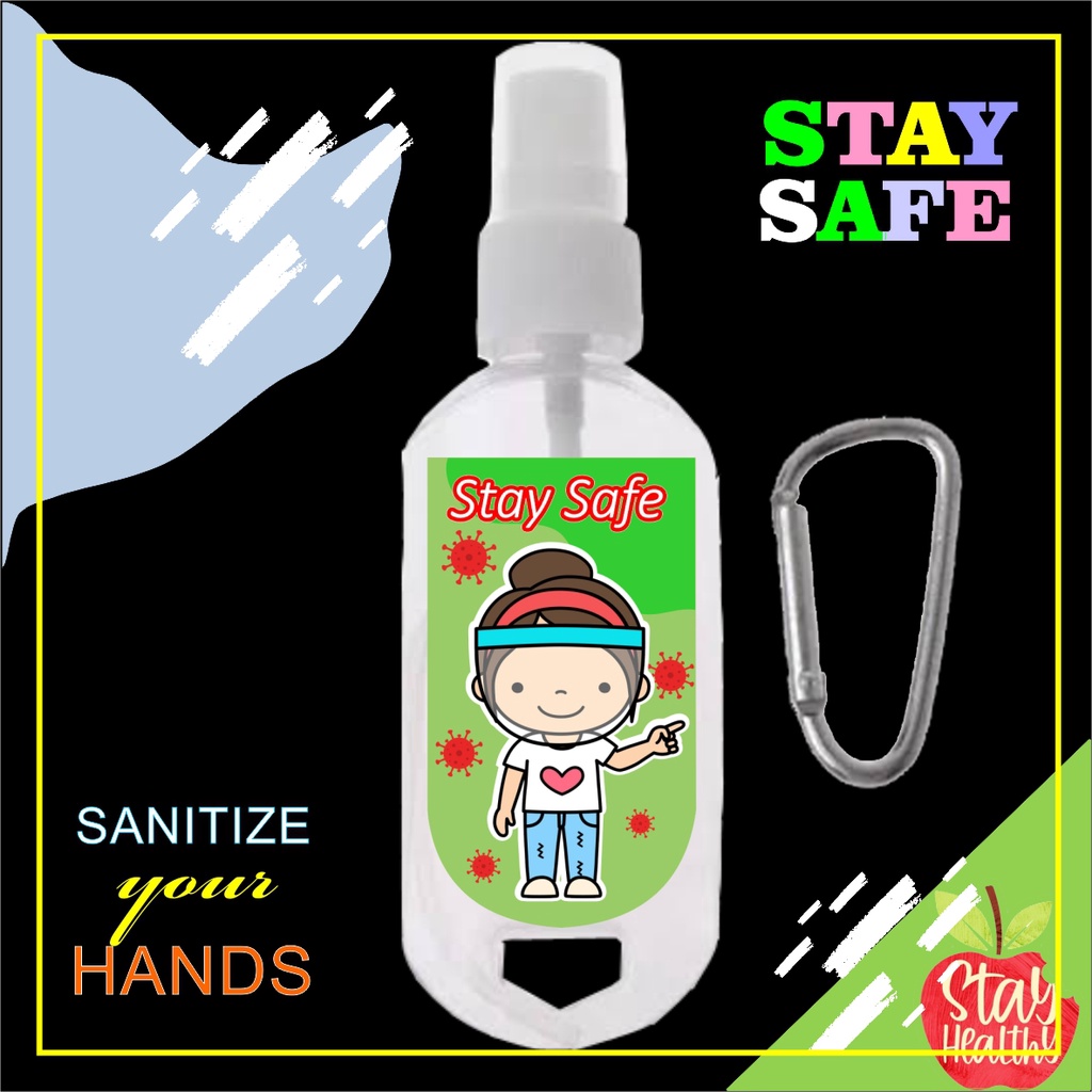 Handsanitizer Gantung Spray Karakter Anak + Isi + Gantungan
