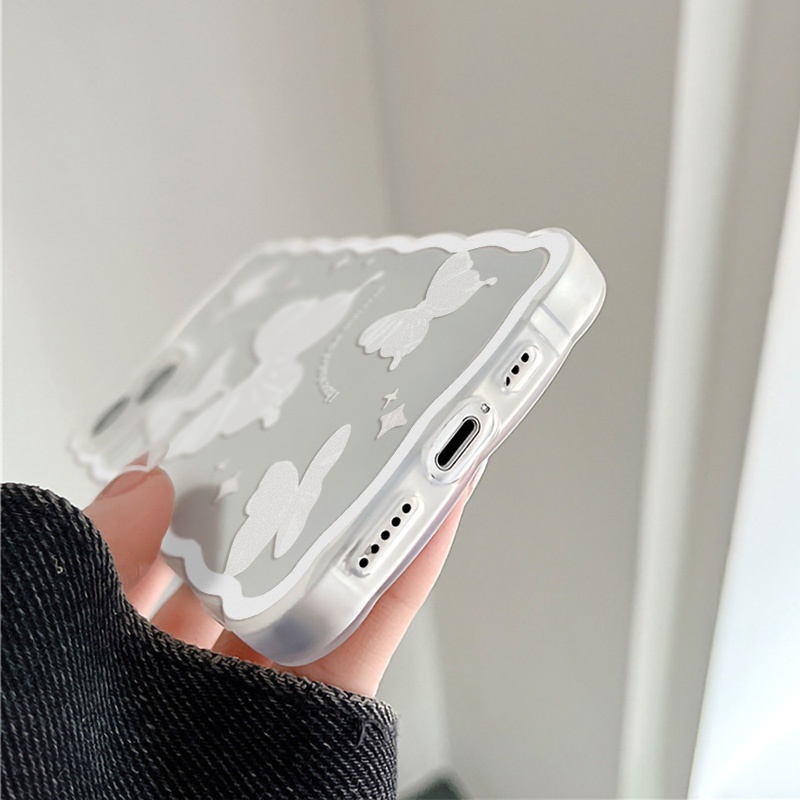 Soft Case Pelindung Lensa Kamera Motif Lukisan Kupu-Kupu Tahan Banting Untuk iPhone 13 Pro Max 11 12 Pro X XS Max 7 8 Plus SE 2020