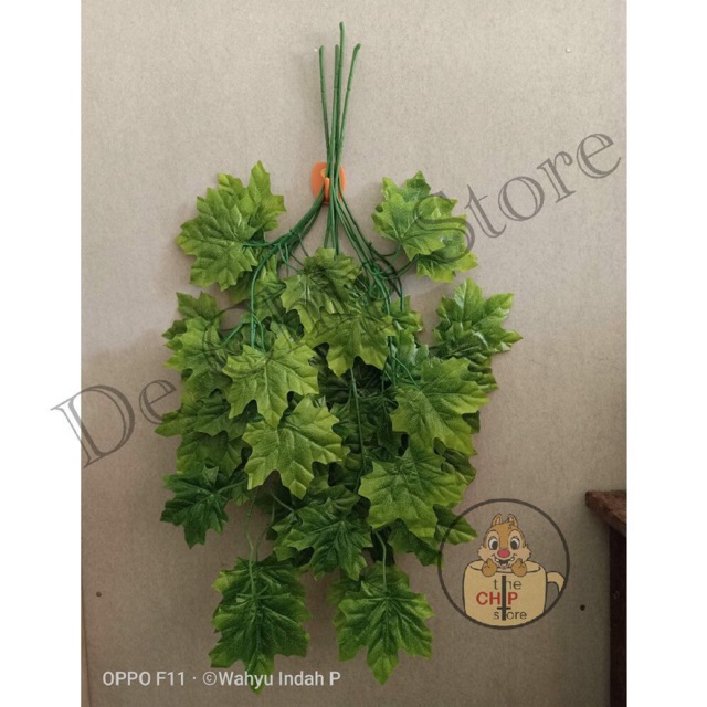 Daun Maple Artificial - Dekorasi Bunga plastik - Dekorasi pernikahan