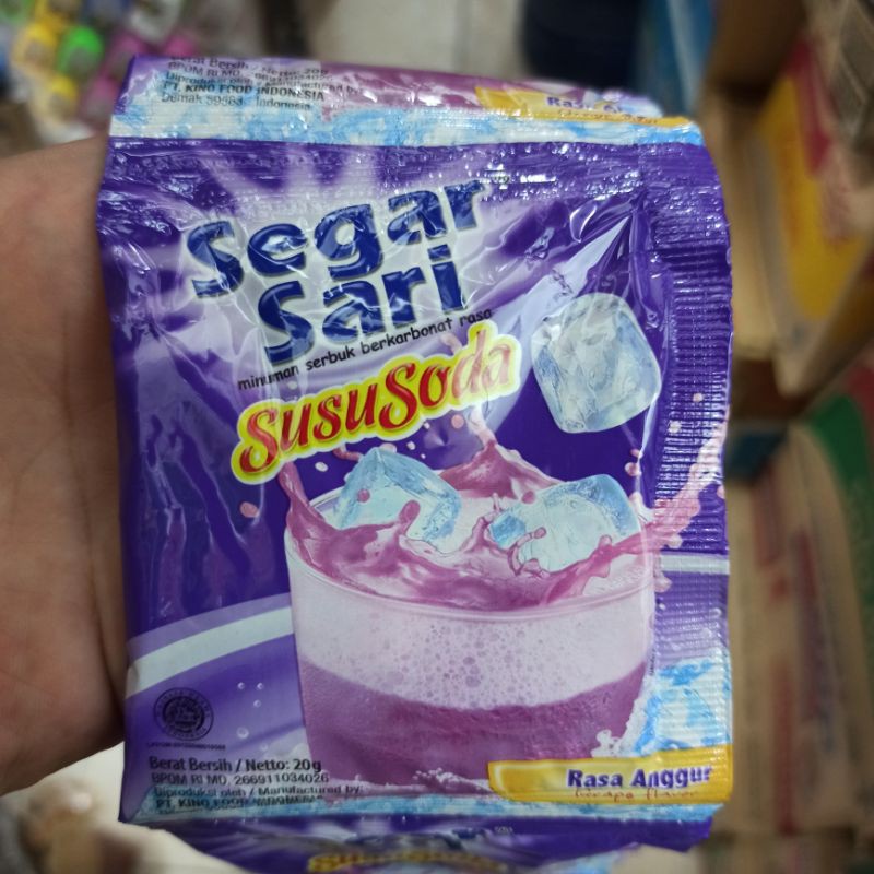 

Minuman Segar Sari Susu Soda 20g Anggur