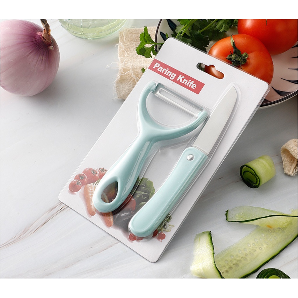 [TULALA SHOP]PISAU SET  2 IN 1 TALENAN 3 IN1 STAINLESS PISAU PENGUPAS BUAH SAYUR DAPUR KNIFE PEELER FRUIT CHOPPING BOARD