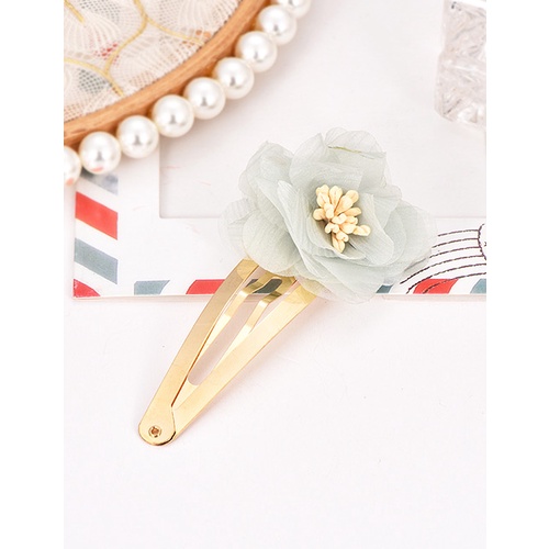 LRC Jepit Rambut Fashion Alloy Mesh Flower Hair Clip F4091X