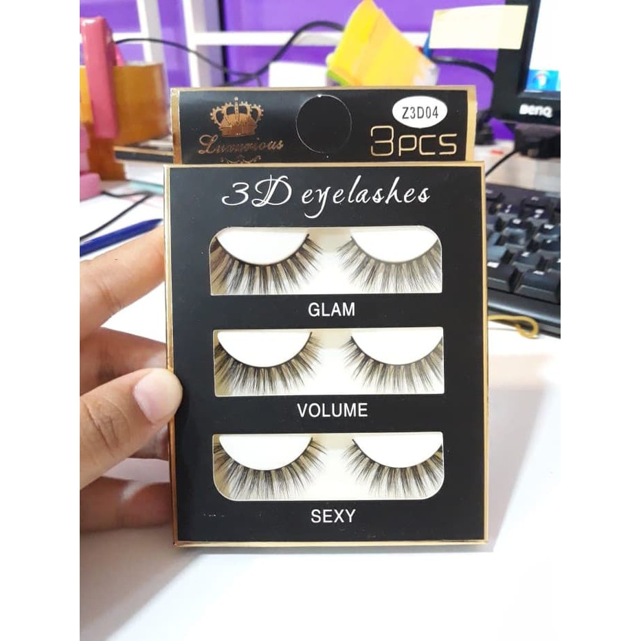 (BOW) Bulu Mata Palsu Eyelashes Z3D04, Z3D06, Z3D17