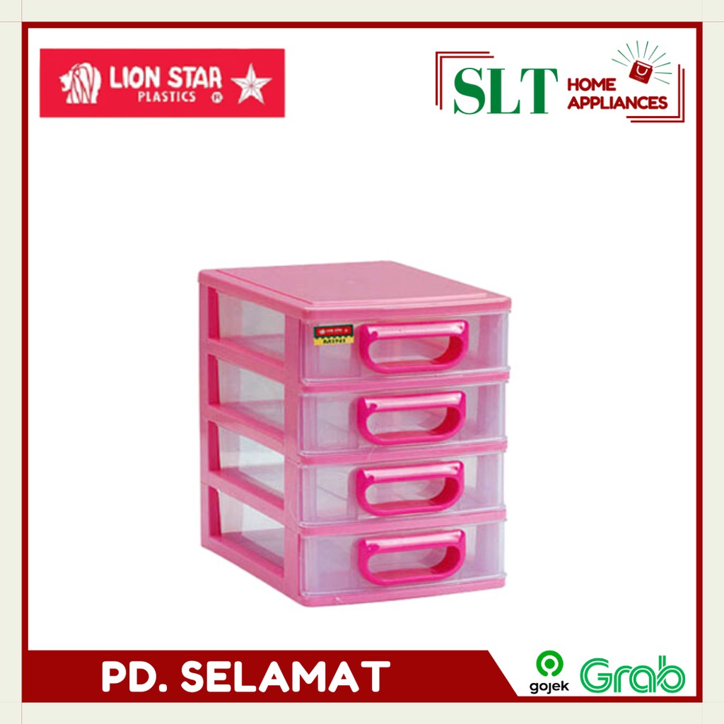 Lion Star Laci Plastik Laci Kecil Lanci Serbaguna Laci Plastik Midi S4