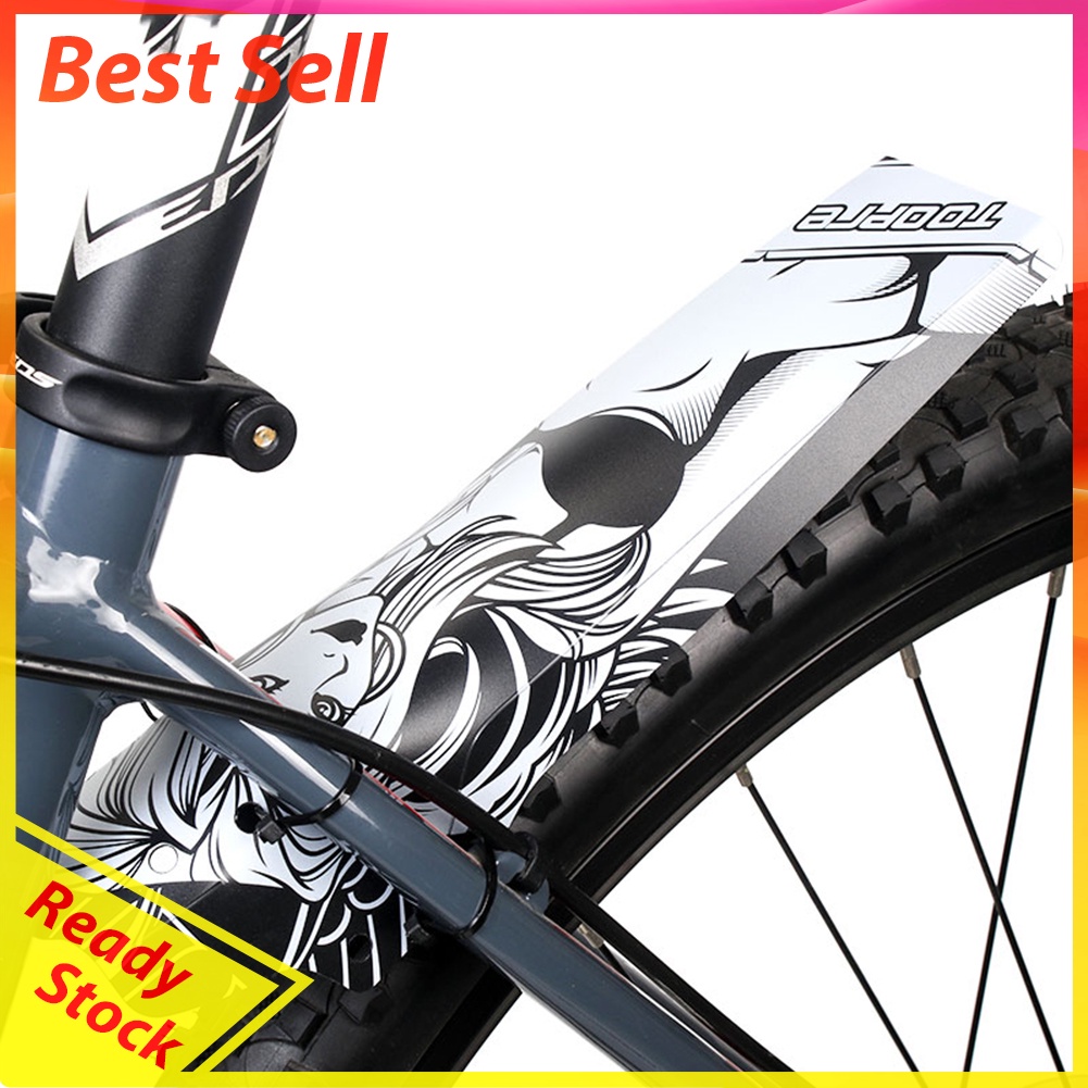 Mountain Bicycle Rear Fender Set Road Bike Replacement Mudguard Bracket Kit