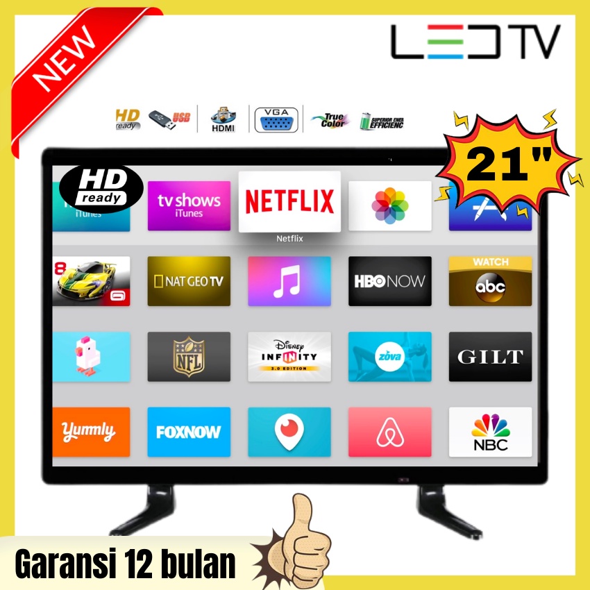 TV Gazela Full Layar 21 inch HD (WIDE 21)