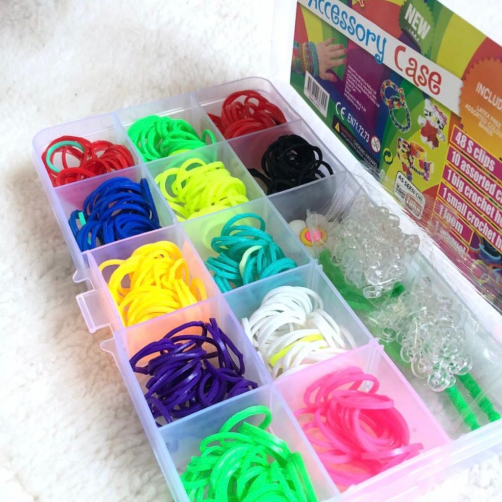 Karet Loomband Kotak Shade 12 harga/1pcs  Aksesoris Mainan Warna Warni