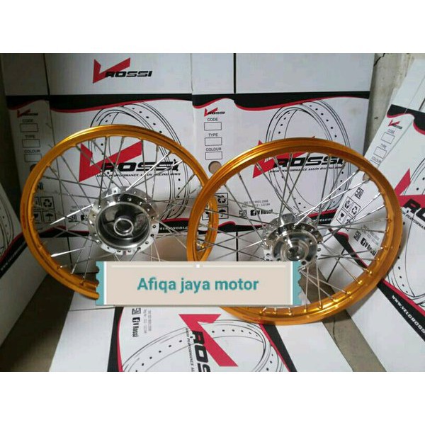Jual    _  Velg velk variasi ukuran 17-1.40 merk v.rossi jari2 crom untuk supra x 125 lama    -