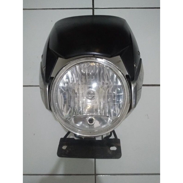 Cover Headlamp Lampu Depan Set Breket Honda Tiger Revo Barong Original