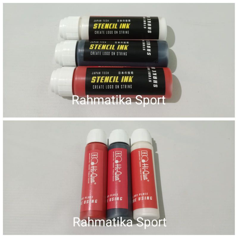 Stencil Ink HiQua atau Tinta Senar Raket Badminton Tenis Bulutangkis