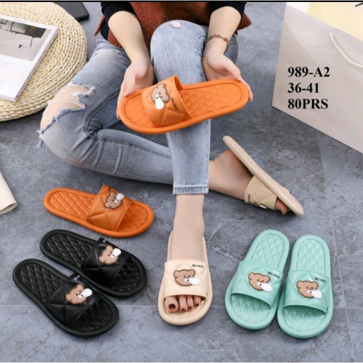 SANDAL SELOP SEPON RINGAN MOTIF BERUANG BALON MURAH