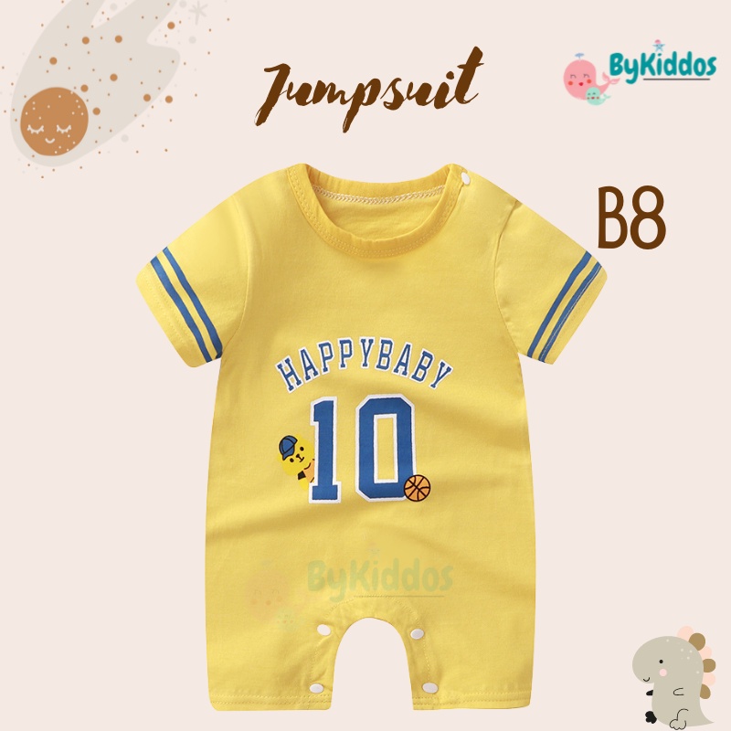 ByKiddos - Jumper Import Lengan pendek / Jumpsuit Import Lucu /  Baju Bayi Imut Lucu / Jumper Bayi Pendek Import Part 2