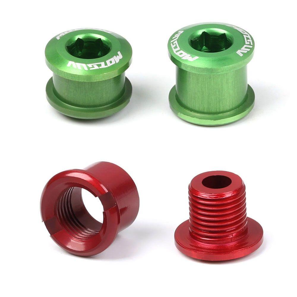 Top 5Pcs Sekrup Chainwheel 5Pcs 7075 4.9mm/6.4mm MTB Sepeda Alloy Disc Screw