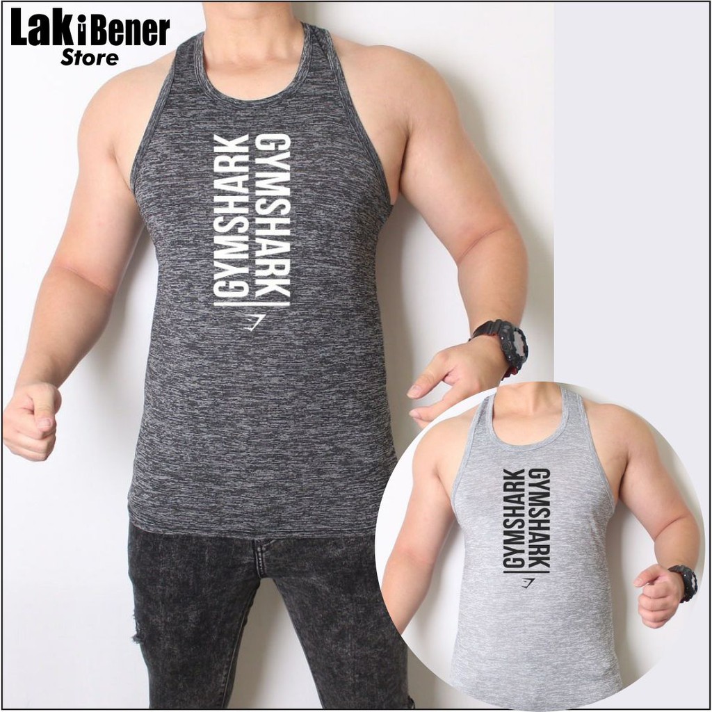 Baju Kaos Pria Olahraga Senam Gym Fitess gymshark- F9994