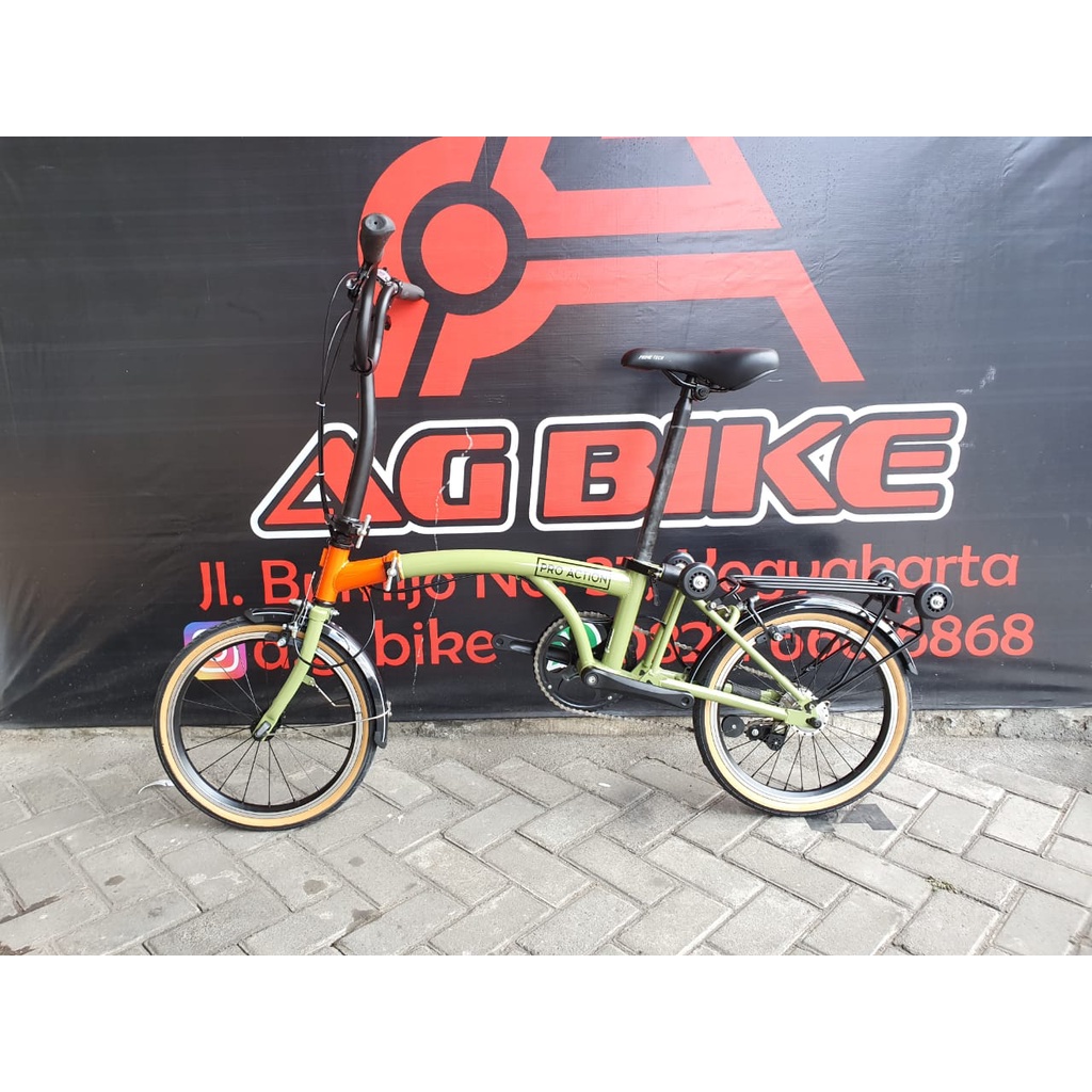 Sepeda Lipat Seli Pro Action Parrot V2 3speed 3 S not Fnhon not Brompt