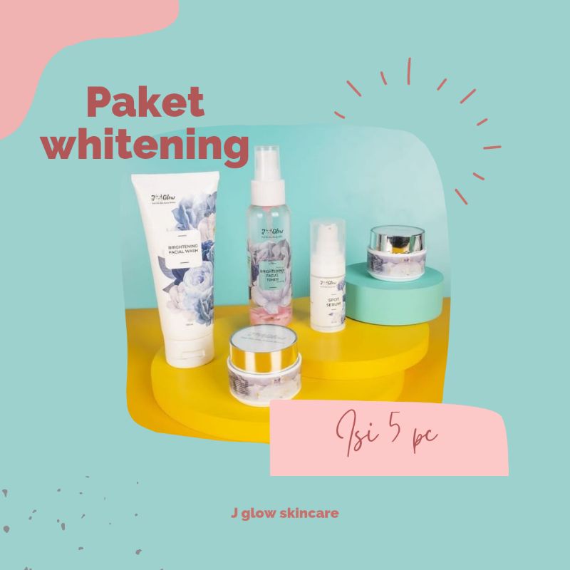 JGLOW SKINCARE PAKET WHITENING SUPER GLOWING BPOM