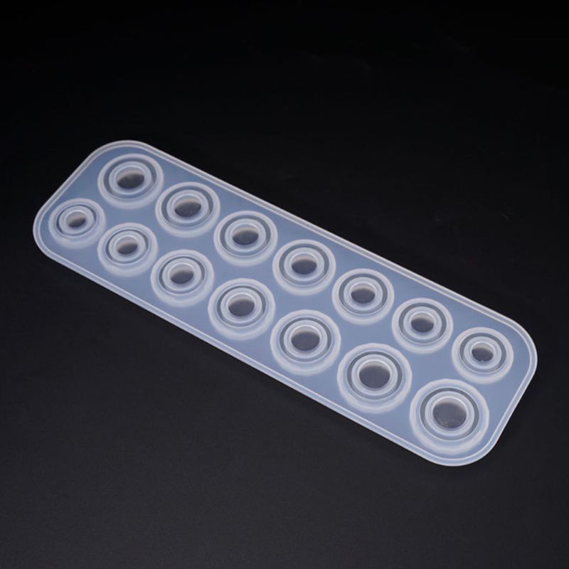 SIY  Flat Rings Mould Collection Handmade DIY Jewelry Making Ring Silicone Mold Crystal Epoxy Molds