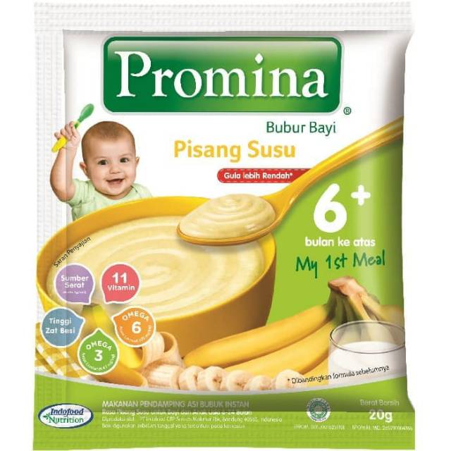 

Promina Bubur Bayi 6+ Sachet Isi 4 @20gr