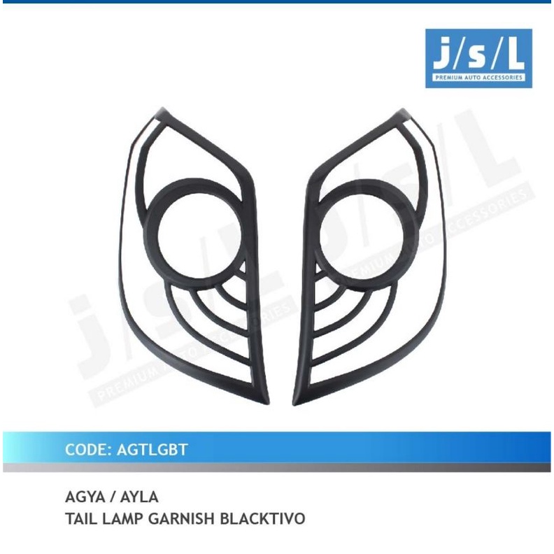 AGYA / AYLA 2013-2016 GARNISH LAMPU BELAKANG BLACKTIVO