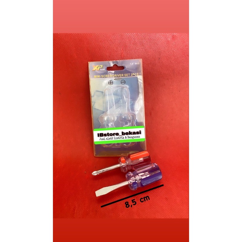 Obeng kecil mini Plus Minus