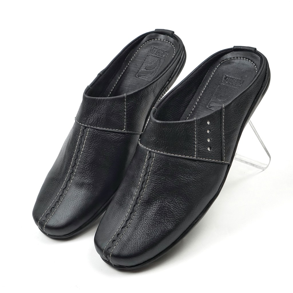 Sepatu Sandal Pria Kulit Asli Sendal Bustong Slippers BWF012