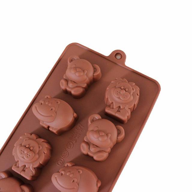 [Istana Baking] Cetakan Silikon Coklat Puding Es Batu Silikon Hippo Lion