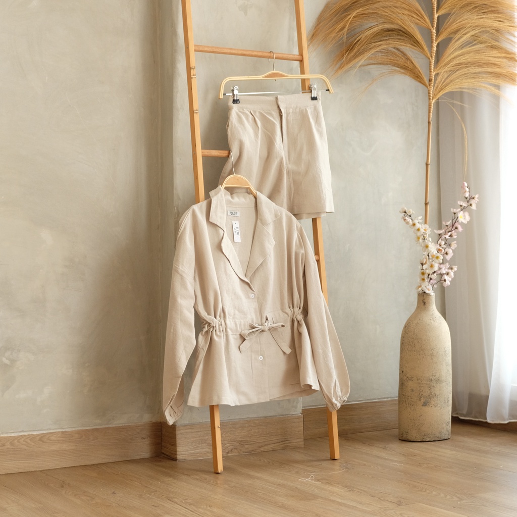 Prisha Set Setelan Wanita-Khaki