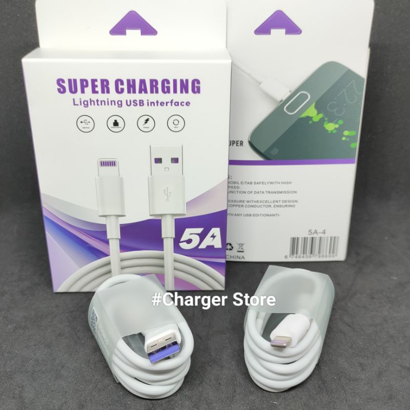 Kabel Data 5A Lightning interface Support Super Fast Charging