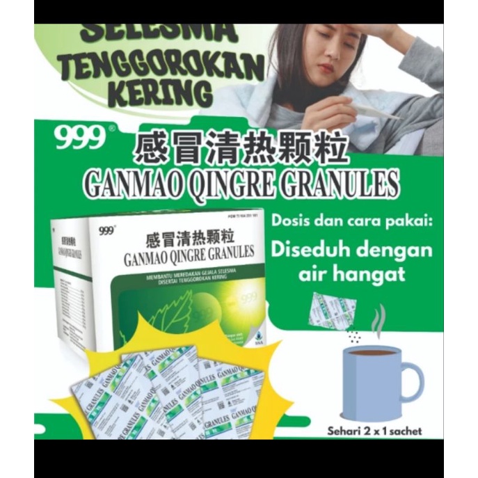 

999 GANMAO QINGRE GRANULES ( obat flu)