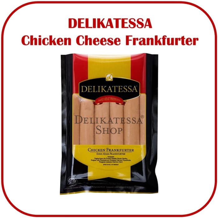 

DELIKATESSA Chicken Cheese Frankfurter Sosis Ayam Keju Halal