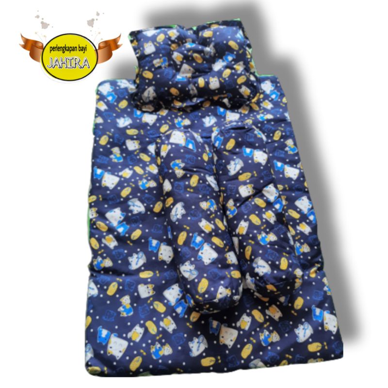 Set tempat tidur bayi matras bayi bantal guling-3