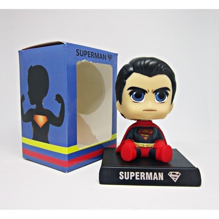 Pajangan Dashboard Mobil Bobble Head Kepala Goyang Superman