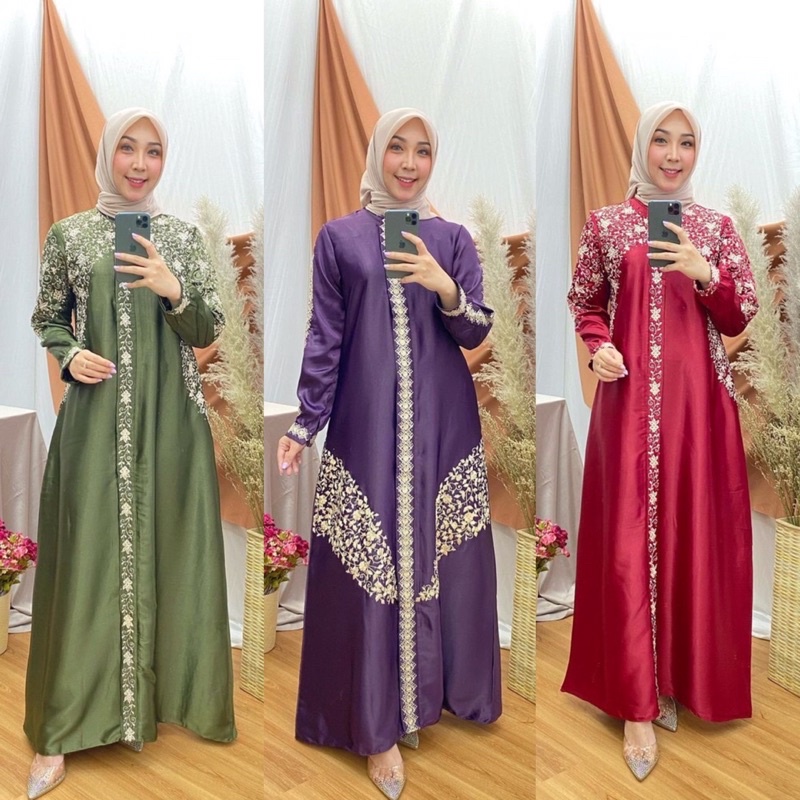 Gamis | Gamis Pesta | Dress Muslim | Gamis Jumbo M-4L | Baju Kondangan Wanita