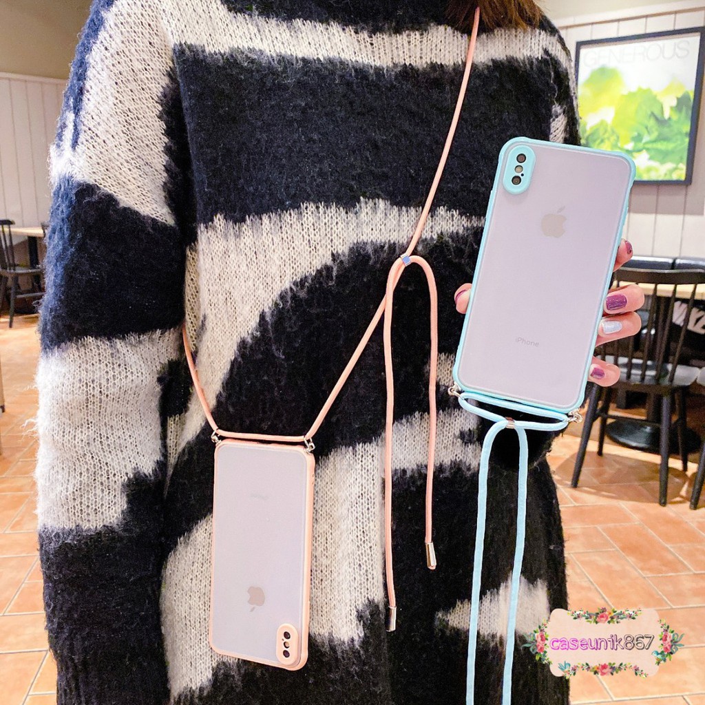 Softcase slingcase lanyard choice samsung J6+ J7 A01 Pro Core Prime CS2886